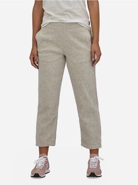 Patagonia Women’s Shearling Crop Pants NWT Natural Cozy Pull On Outdoors Lounge